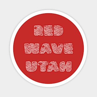 Red Wave Utah Magnet